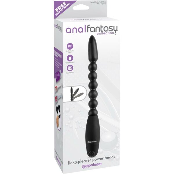 Anal Fantasy Collection  Flexa Pleaser Power Beads - Colour Black - Image 7