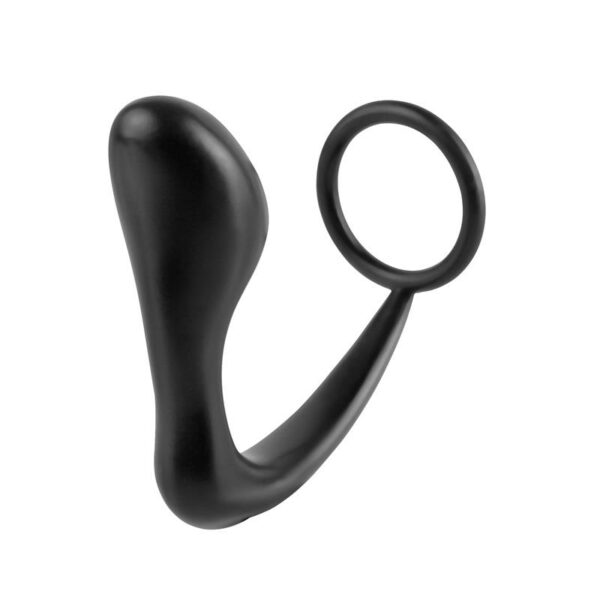 Anal Stimulator Ass-Gasm Cockring Plug  - Colour Black - Image 5