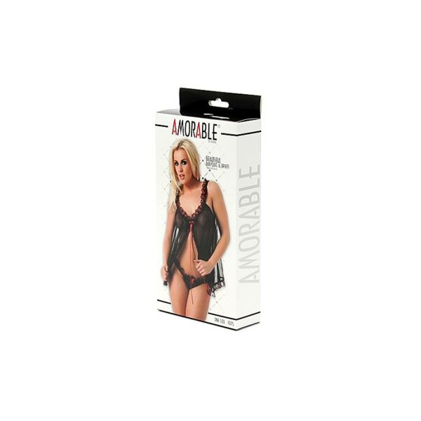 Babydoll and Briefs Black One Size - Image 5