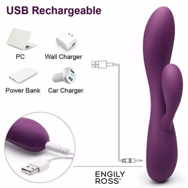 Bacall 3.0 Vibe Injected Liquified Silicone Double Motor USB - Image 10