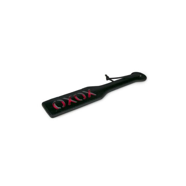 Black Leather Paddle - XOXO - Image 4