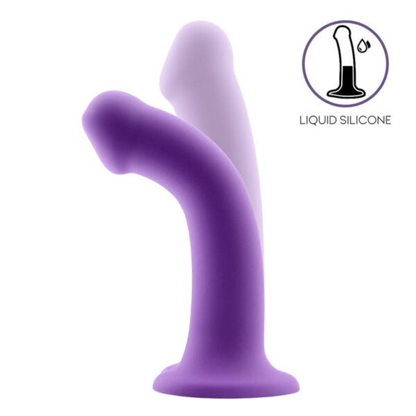 Bouncy Liquid Silicone Dildo Hiper Flexible 7.5 - 19 cm Size L Purple - Image 4