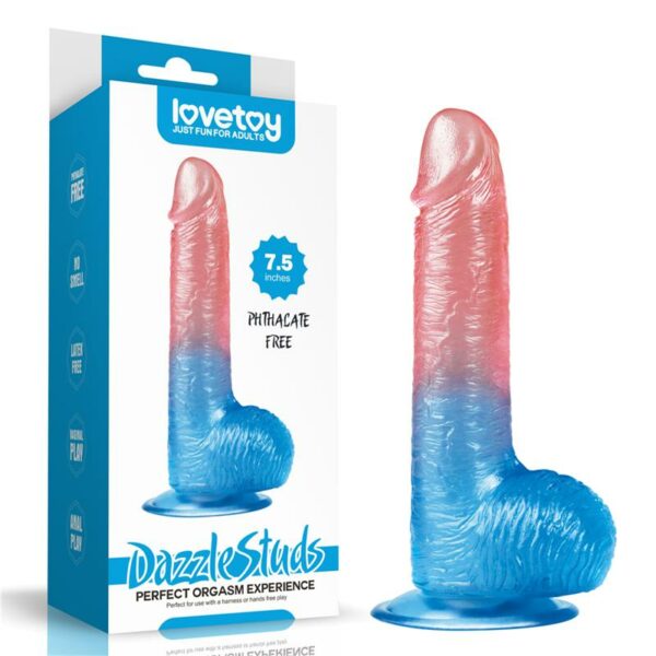 Dildo Dazzle Studs 7.5 Pink and Blue - Image 4