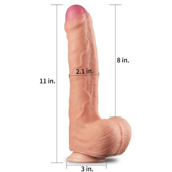 Dildo Nature 11 Dual Layer Flesh - Image 3