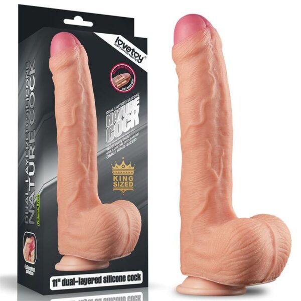 Dildo Nature 11 Dual Layer Flesh - Image 4