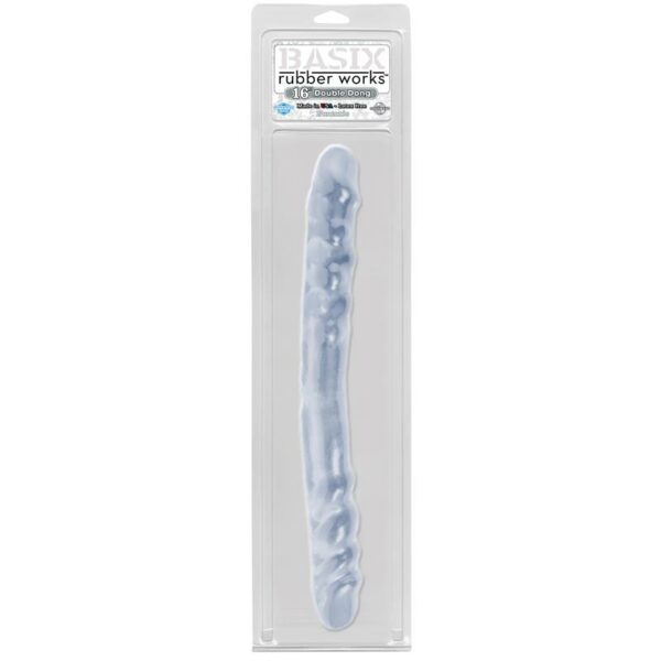 Basix Rubber Works 40,6 cm Double Dong ? Colour Clear - Image 4
