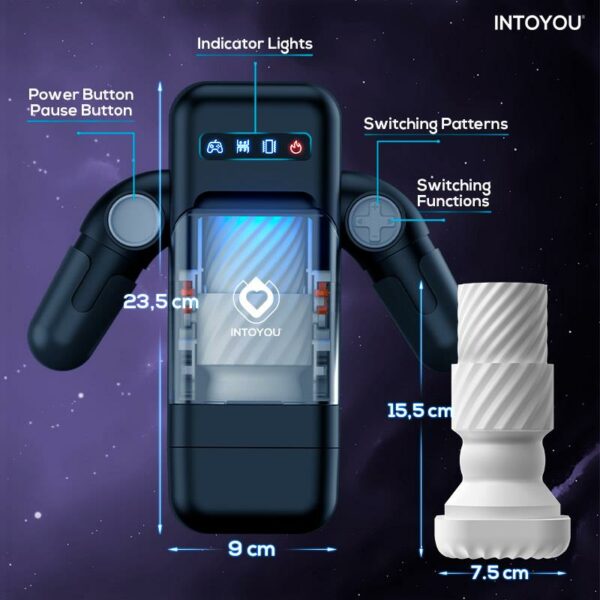 Elon Intelligent Masturbator with Up and Down Movement, Vibration, Heat and Phone Holder - Image 12