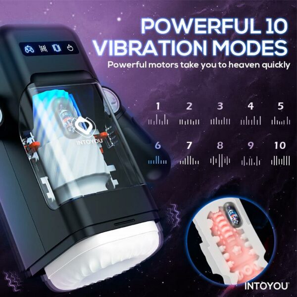 Elon Intelligent Masturbator with Up and Down Movement, Vibration, Heat and Phone Holder - Image 6