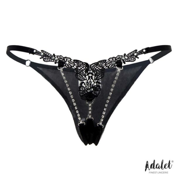 Emillie Lace Thong with Breads - Image 5