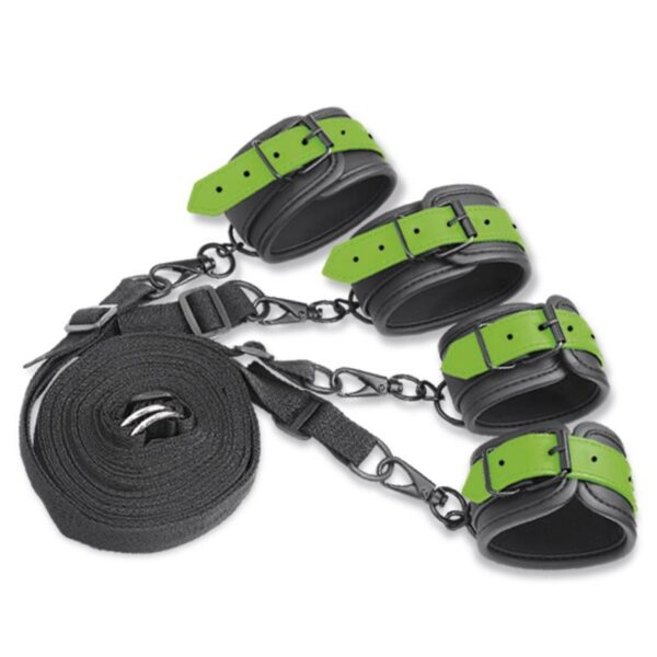 Glow in the Dark Cuffs and Restraints Bed Set - Image 3