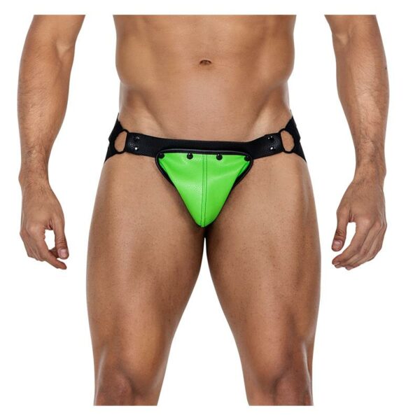 JOCKSTR4P02 Jockstrap Jocksnap Blazing Green - Image 3