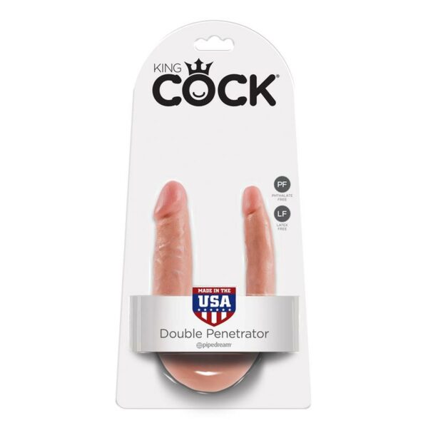 King Cock Double Penetrator Cock Small 5 - Flesh - Image 5