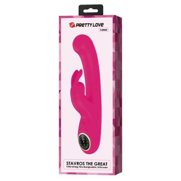 Lamar Vibrator G-Spot Rabbit Pink - Image 7