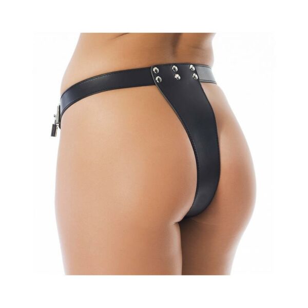 Leather Chastity Briefs Adjustable - Image 642