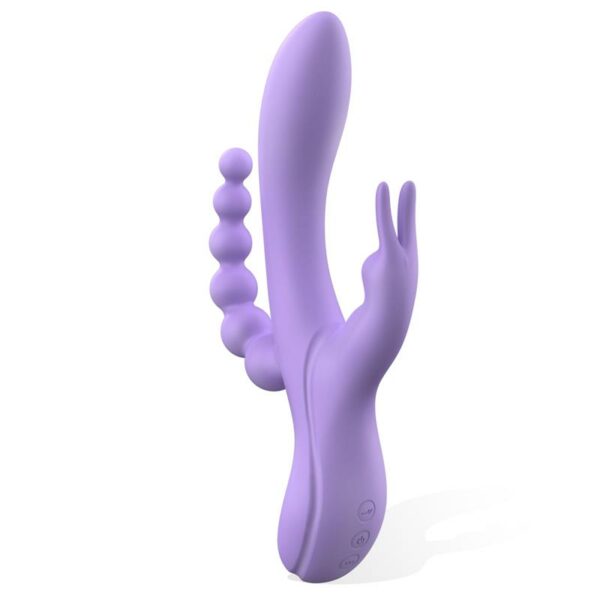 Lindsay Vibe with Anal Chain Liquid Silicone Unibody Flexible 2 Motors - Image 3