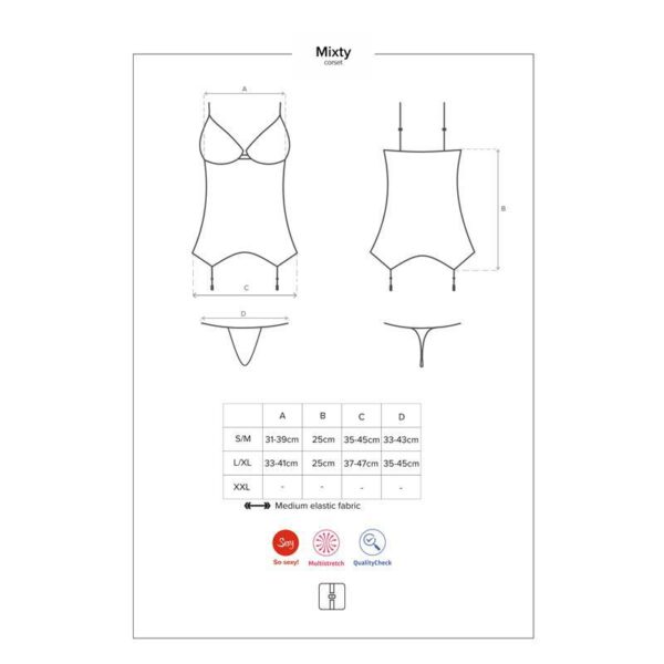 Mixty Corset and Thong Size L/XL - Image 4
