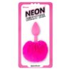 Neon Butt Plug Bunny Tail Pink - Image 3