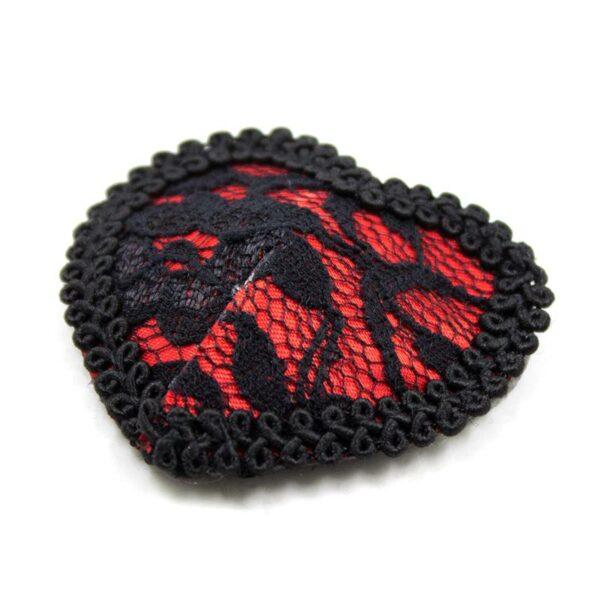 Nipple Covers with Lace Black/Red - Image 4