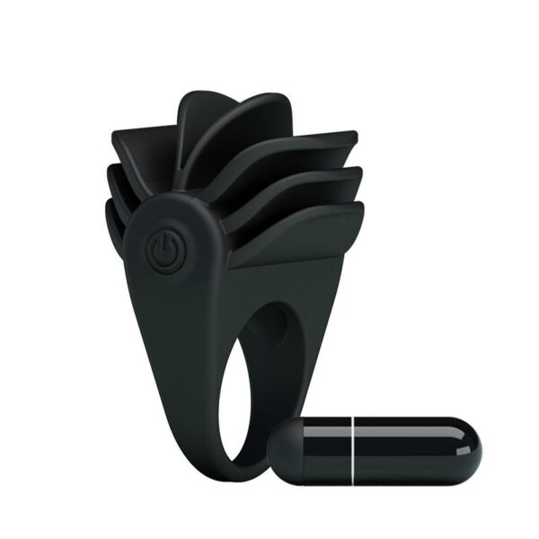 Pretty Love Vibrating Cock Ring Chester Black - Image 7