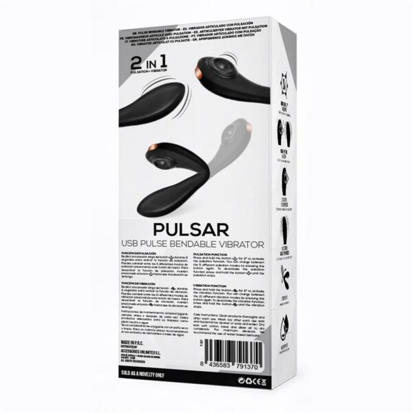 Pulsar Articulated Skeleton Vibrator with Pulsation Silicone USB - Image 13