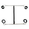 Double Spreader Bar with Cuffs Adjustable Black - Image 3