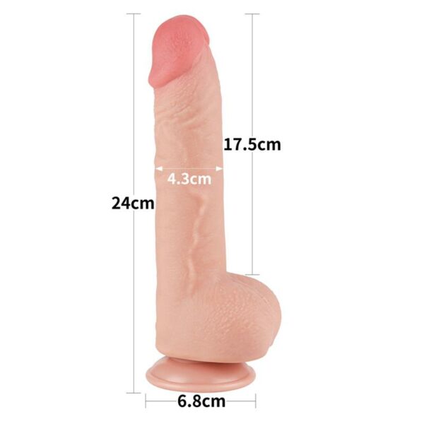 Sliding Skin Dual Layer Dildo 9.5 - Image 8