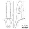 Strap-On with Hollow Dildo Premium Silicone Size L Black - Image 7