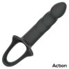 Strap-On with Hollow Dildo Premium Silicone Size L Black - Image 9