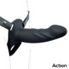 Strap-On with Hollow Dildo Premium Silicone Size L Black - Image 11