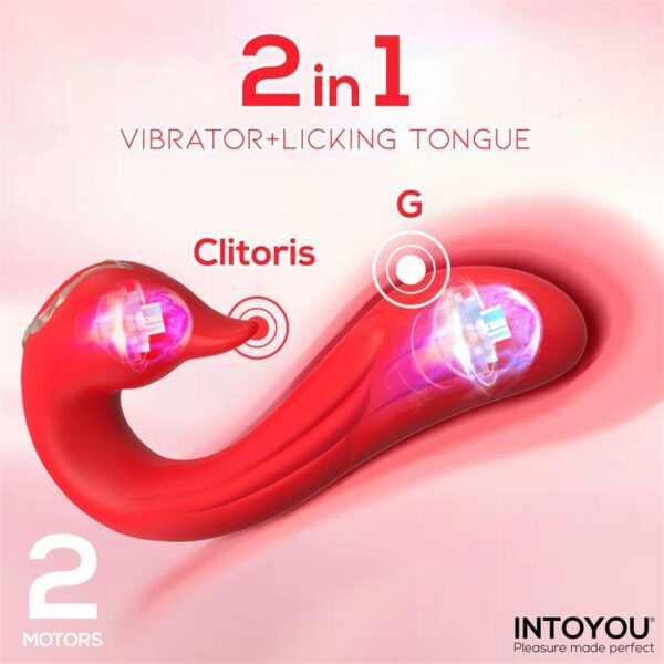 Swana Vibrator Licking Tongue with Angle Adjustable - Image 9