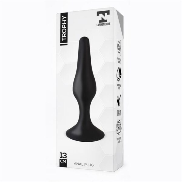 Trophy Anal Plug 13 cm Silicone Black - Image 3