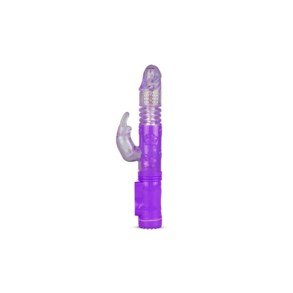 Rabbit Vibrator Thrusting and Rotating Balls  Purple - Image 8