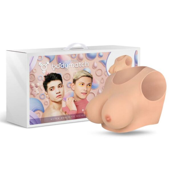 Bowie Realistic Breast Form E Cup Liquid Silicone