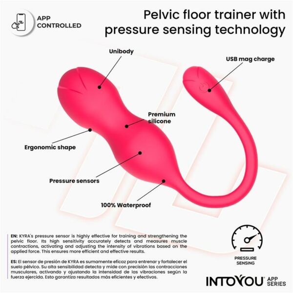Kyra Pelvic Floor Trainer with Pressure Sensing and App - Image 7