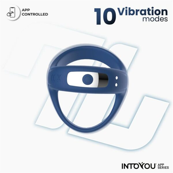 Rank Vibrating Ring with App Blue - Image 3