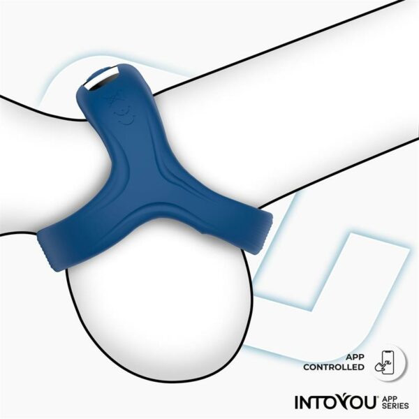 Rank Vibrating Ring with App Blue - Image 7