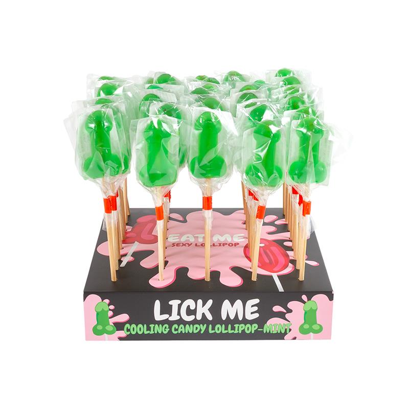 Display 40 Mint Penis Lollipops Cooling Effect