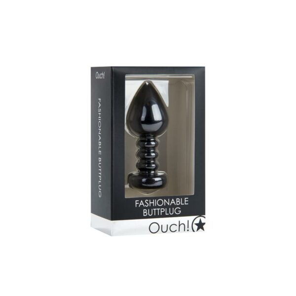 Shots Ouch! Fashionable Buttplug Black - Image 3