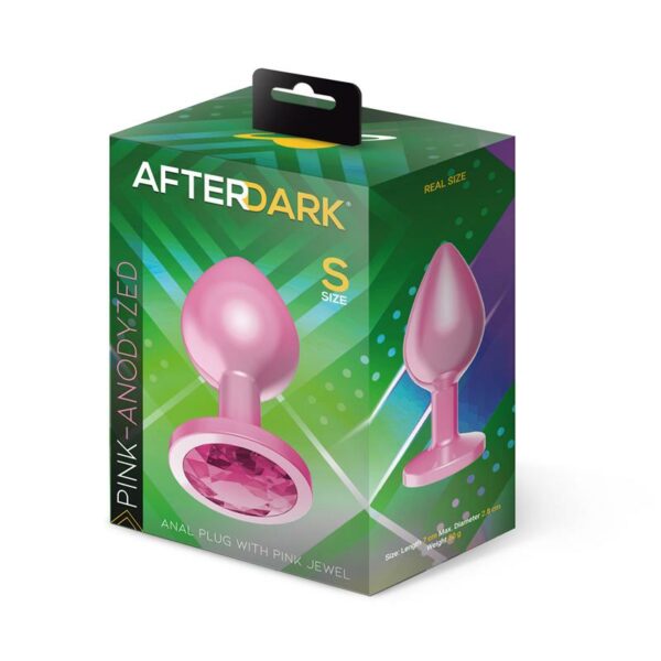 Anodyzed Anal Plug Pink with Jewel Size S - Image 5