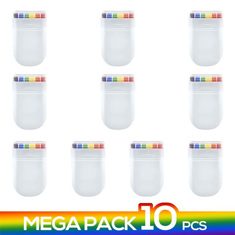Pack 10 units LGBT-colored crayons