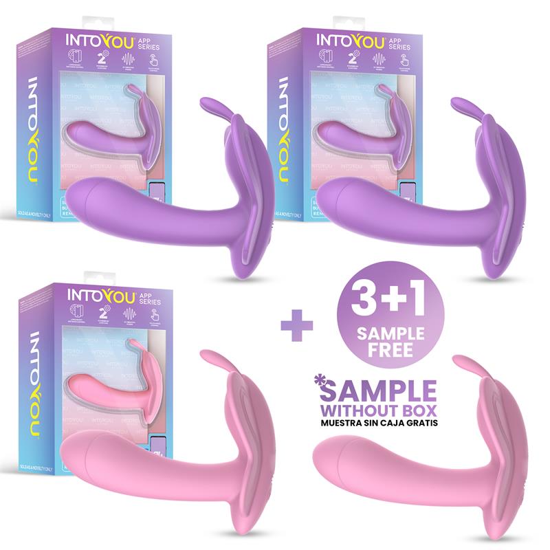 Pack 3+1 Tester Wingy Butterfly Vibrator with App