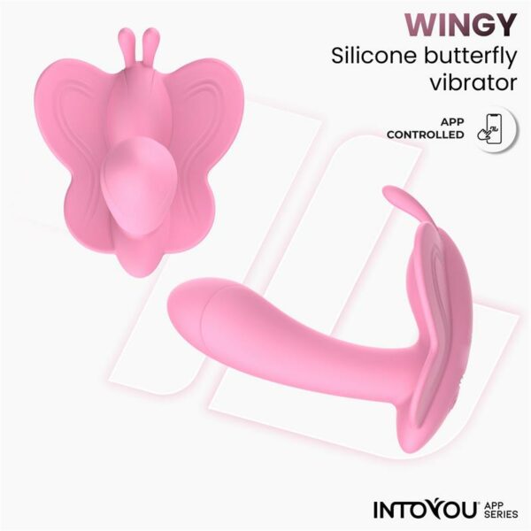 Wingy Butterfly Vibrator with App Pink - Image 3