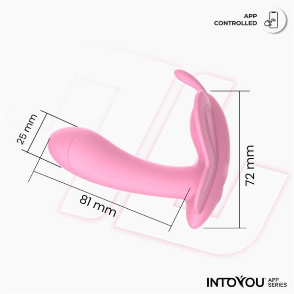 Wingy Butterfly Vibrator with App Pink - Image 4