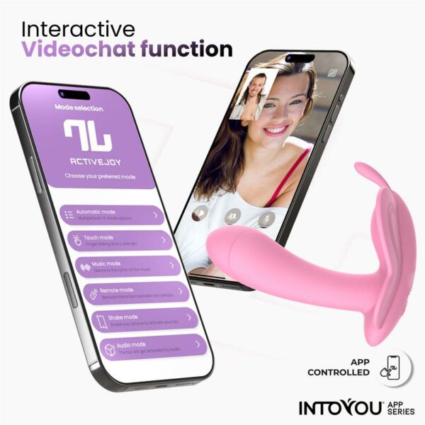 Wingy Butterfly Vibrator with App Pink - Image 6