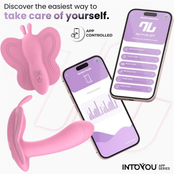 Wingy Butterfly Vibrator with App Pink - Image 8