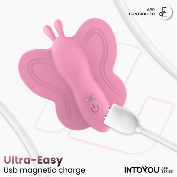 Wingy Butterfly Vibrator with App Pink - Image 9