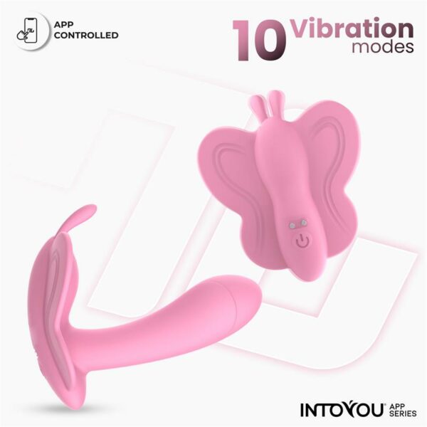 Wingy Butterfly Vibrator with App Pink - Image 10